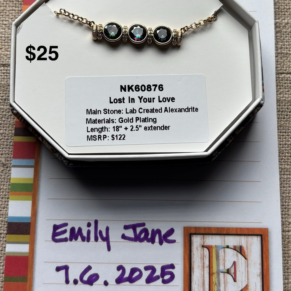 Bomb Party, Gold Plated Necklace with Black and Gold Accents